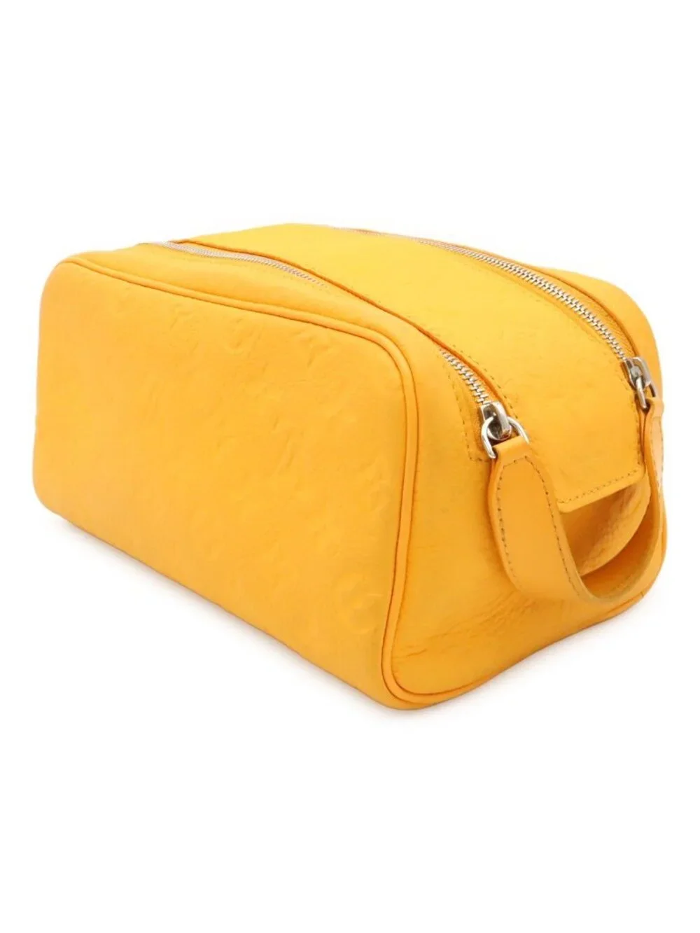 Louis Vuitton Monogram Taurillon Doppelganger Clutch Handbag Pouch Saffron